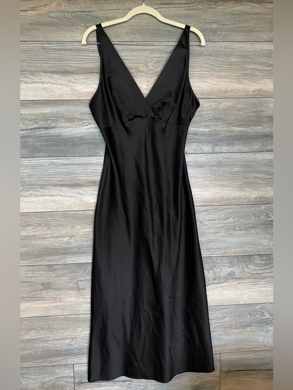 Jones New York vintage Y2K Black V-Neck Slip dress - Picture 2 of 5